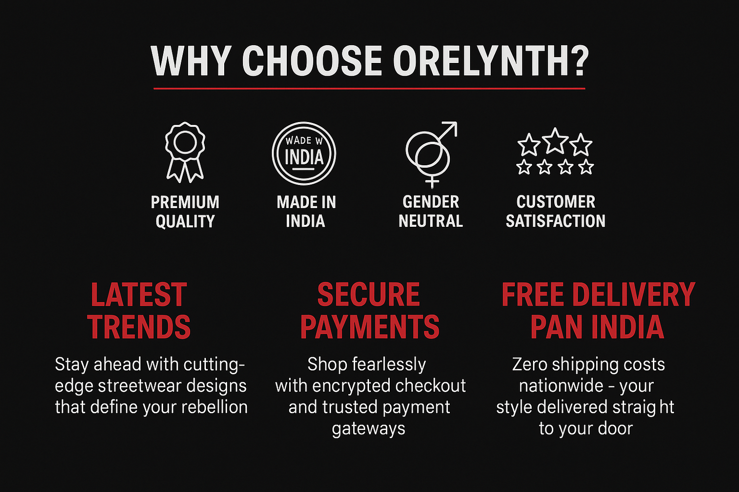Why Choose Orelynth - Seamless Black Background